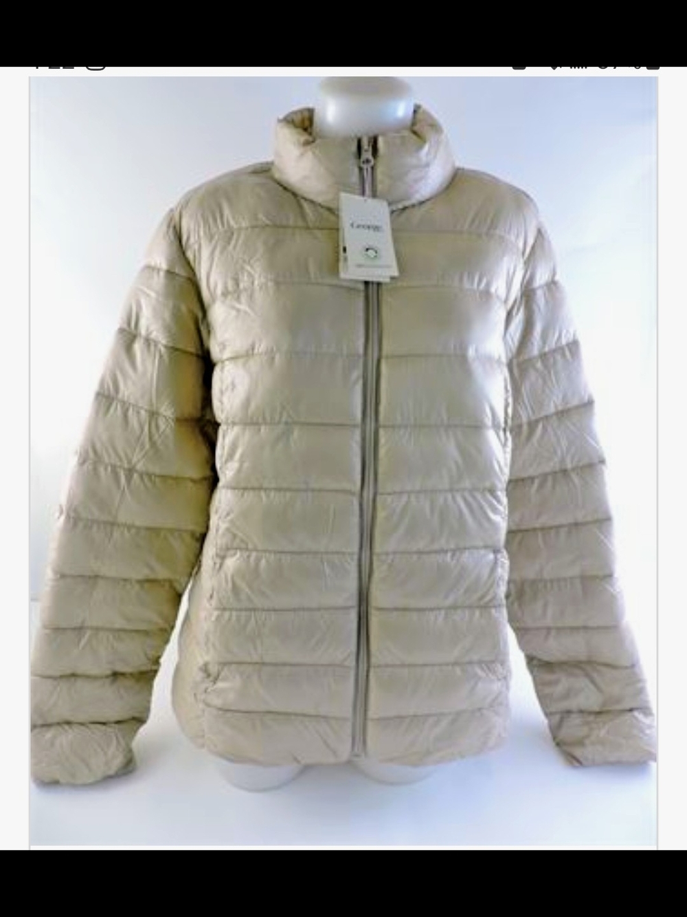 George Light Beige Women's Packable Puffer Jacket